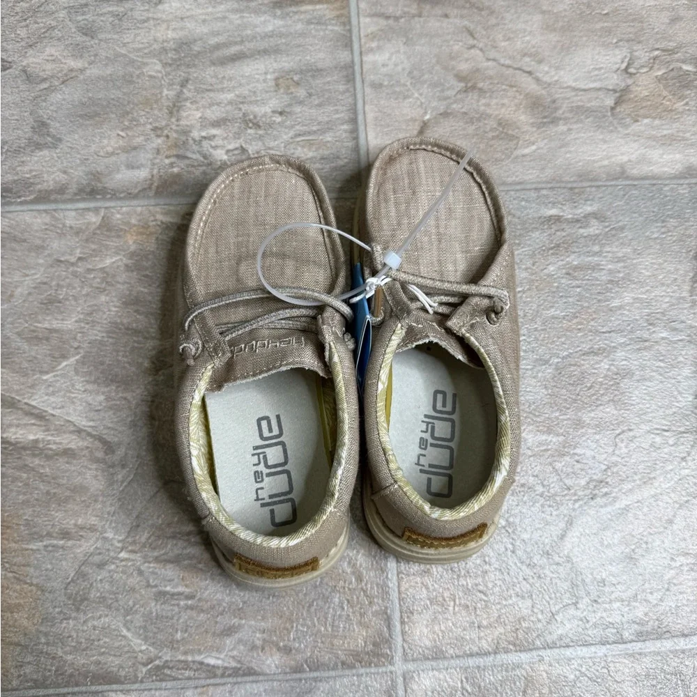 Hey Dude Kids Tan Moccasin Sneakers